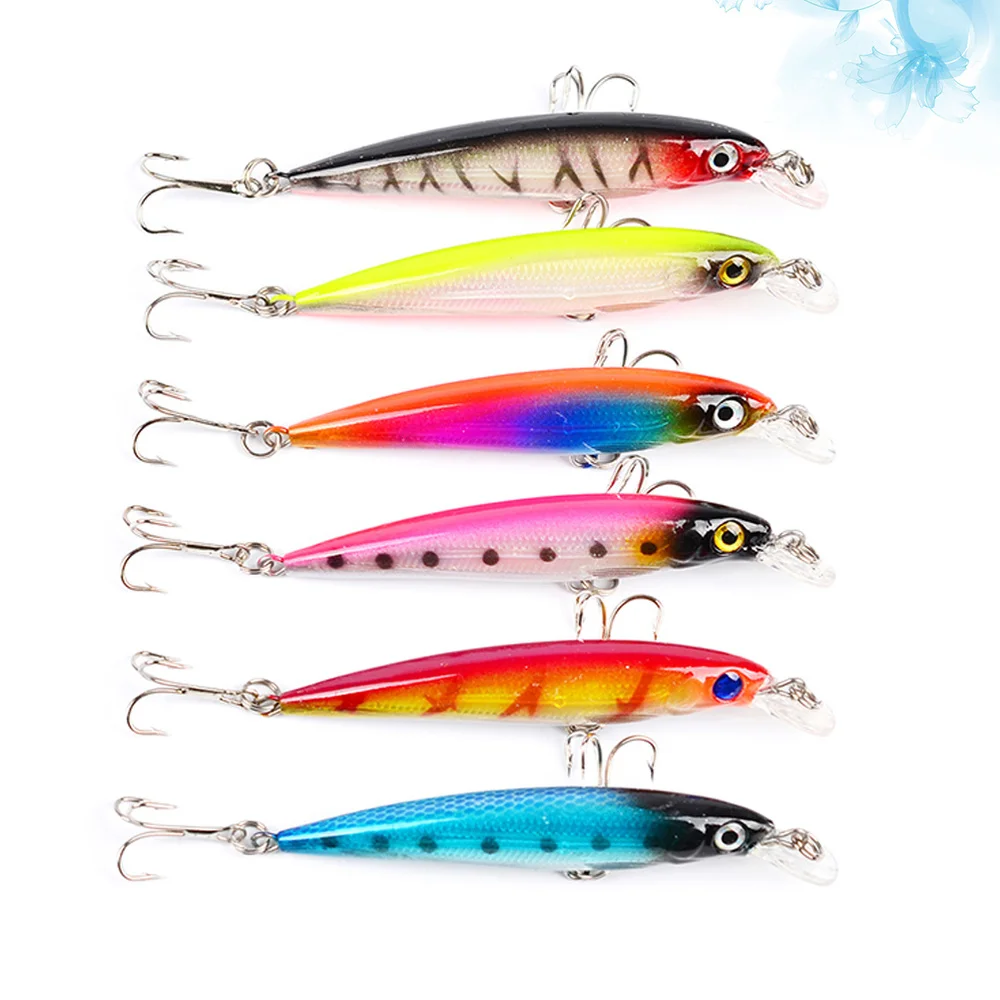 

6pcs Classic Luya Fishing Lure Fishing Baits Useful Fishing Accessaries Fishing Tools for Outdoor Outside