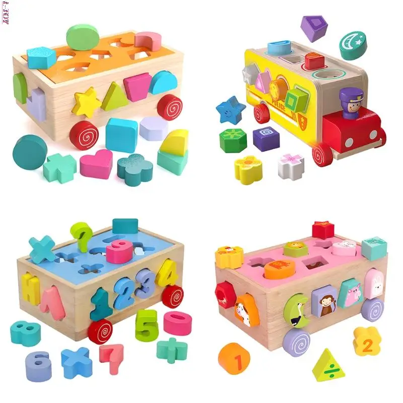 

Stacking Block Sorting Toy Interactive Montessori Geometric Stimulation Shape Recognition Early Learning Baby Funny Gift