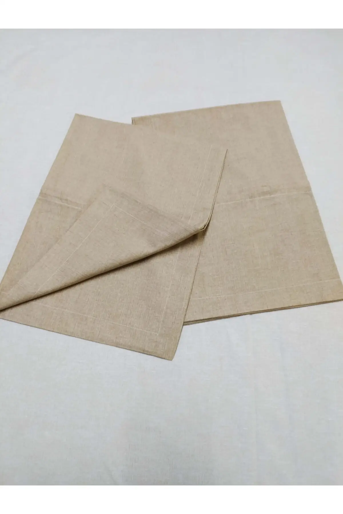 

Flounces Pillow Case 2 pcs 50x70 cm Cotton-Polyester Brown