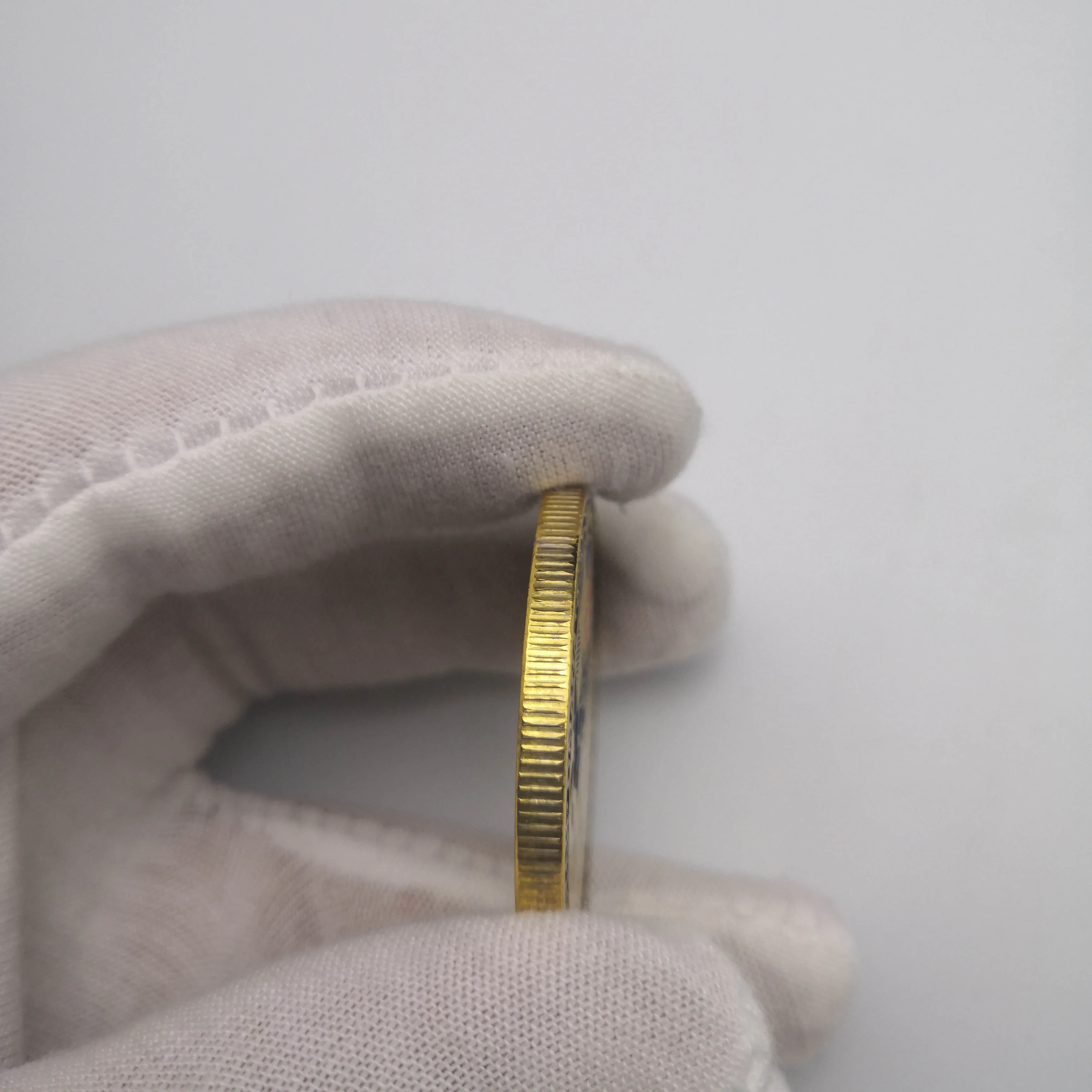 Позолоченная монета д-дня Нормандии на 75 юбилей Франция Канда Великобритания