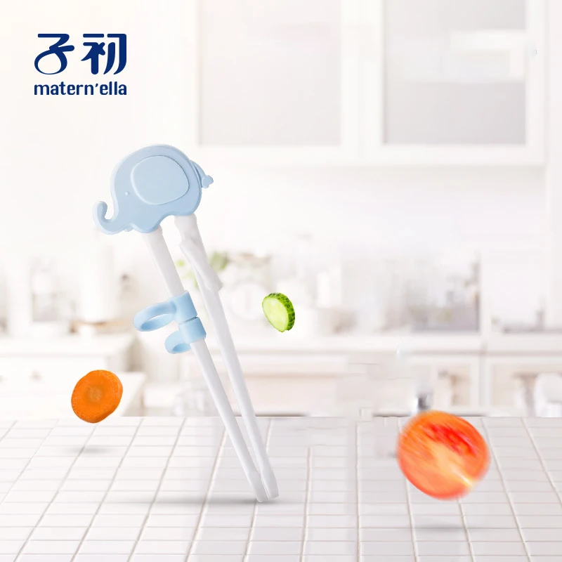 chopsticks Matern'ella Обучающие Мультяшные палочки для еды многоразовые просветляющие палочки для еды подарки для учащихся товары для дома и детей - Цвет: chopsticks