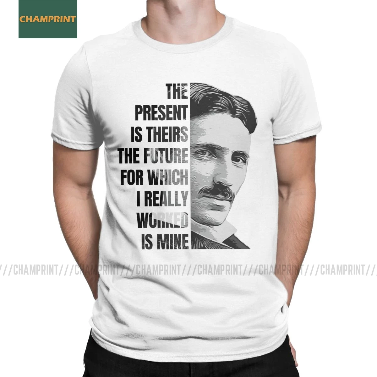 

Nikola Tesla T-Shirts for Men Cotton T Shirts Inventor Physics Science Energy Edison Short Sleeve Tee Shirt Printed Tops