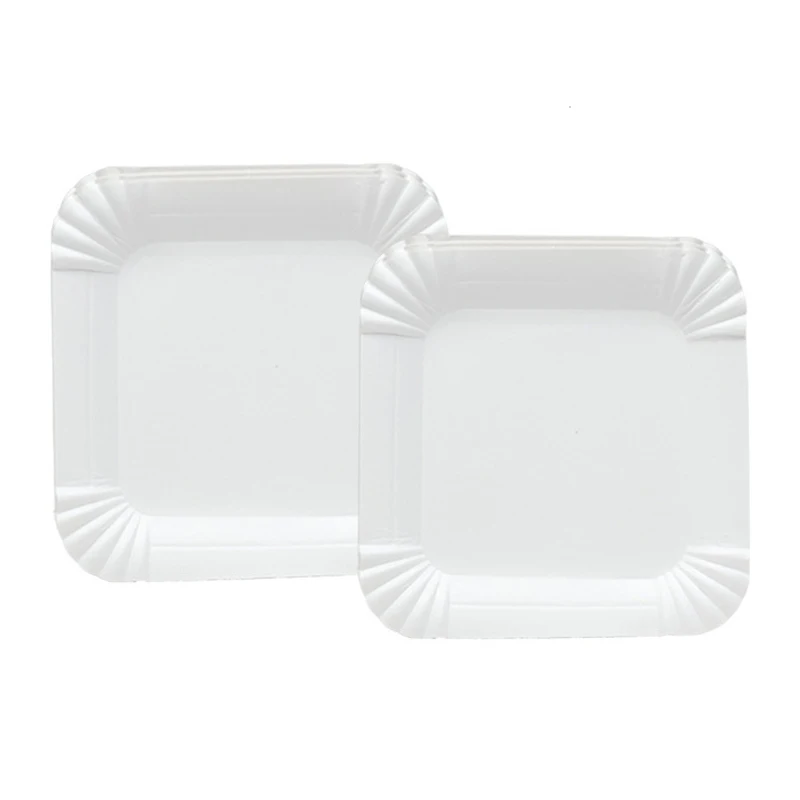 100 шт./лот одноразовая бумажная тарелка перегородка для торта Защита окружающей