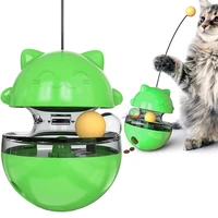 cat toys interactive kitten training stick cat feeding toys pets tumbler leakage food ball plastic play balls for catch cats