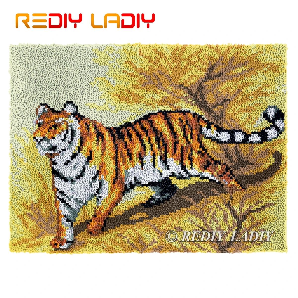 

Крюк с защелкой ковер с гордостью тигр плюшевые настенные наборы гобеленов "сделай сам" ковров объемной пряжи подушки декоративно-прикладн...