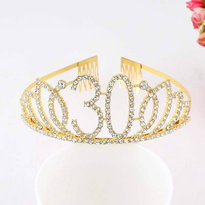 Аксессуары для вечевечерние НКИ в честь Дня Рождения женщин и девушек 30 40 тиара