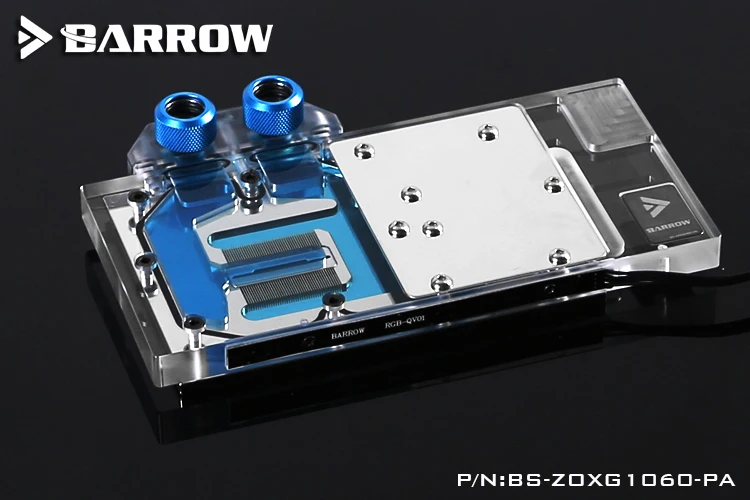Barrow ZOTAC GTX1060 GPU водяной блок Aurora Graphis карта с полным покрытием|Кулеры и системы