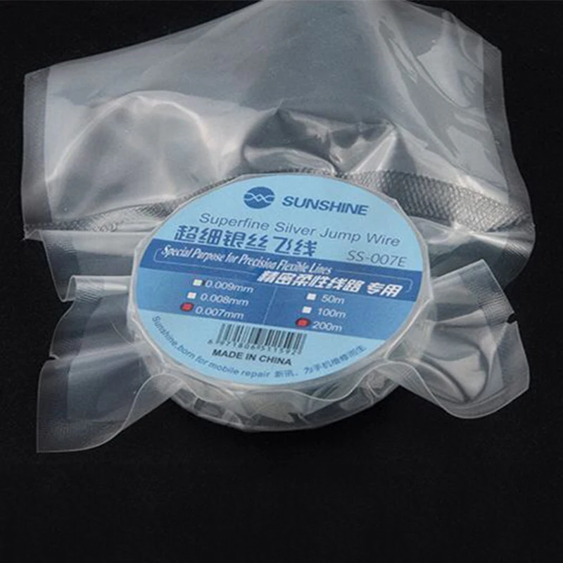 

10PCS SUNSHINE SS-007E Flying Line Jump Wire 0.007mm For Mobile Phone CPU Fingerprint Touch Dedicated Repair Flying Line
