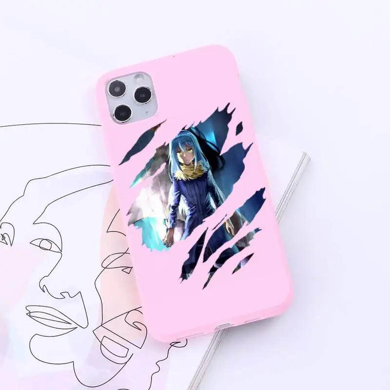 

Rimuru Tempest high quality Phone Case Candy Color for iPhone 6 7 8 11 12 s mini pro X XS XR MAX Plus