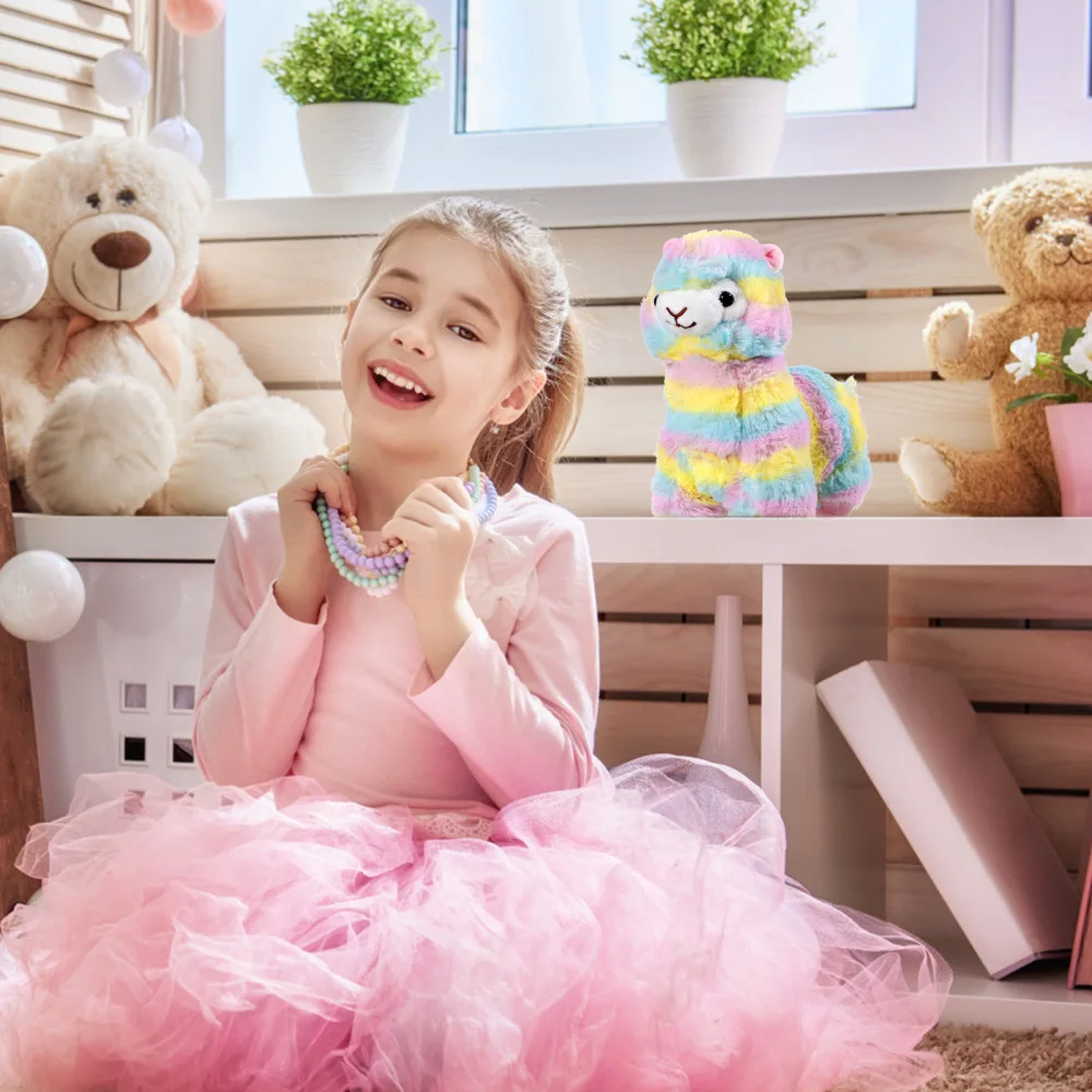 

SOIMISS Adorable Alpaca Stuffed Doll Children Plush Home Bedroom Decoration