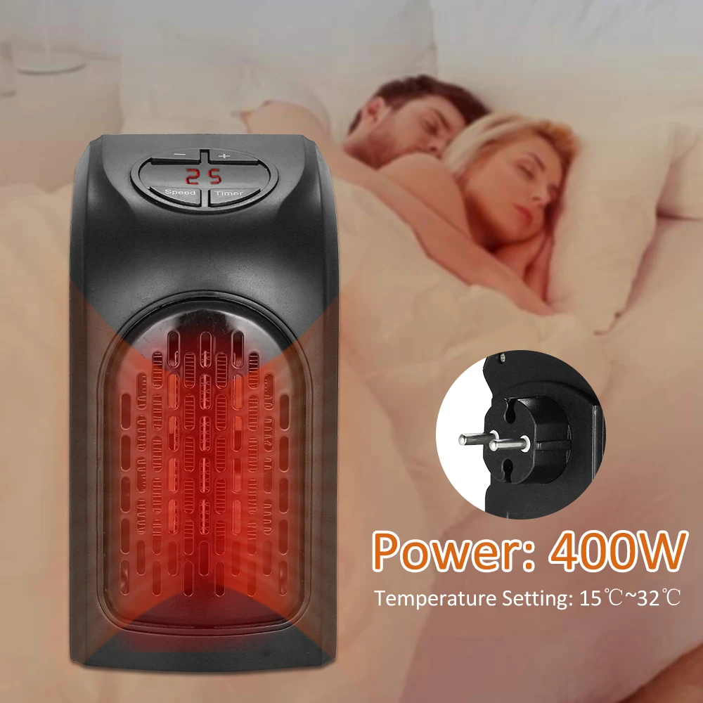 ЕС мини удобный обогреватель с вилкой 400 Вт настенный плита ручная грелка Отель