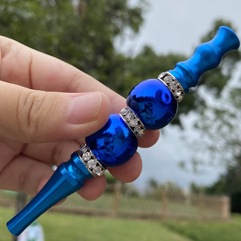 Наконечники для кальяна из сплава с 2 акриловыми бусинами инкрустированные