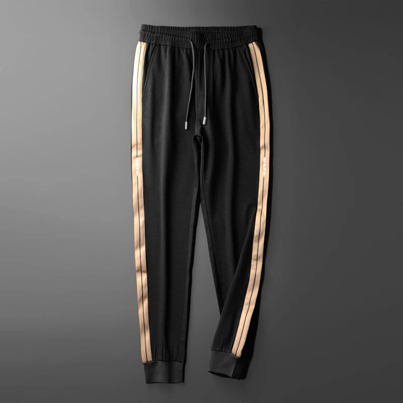 

Мужские спортивные брюки, новинка весны 2021, уличная одежда, джоггеры, однотонные брюки, модные черные спортивные брюки, брюки для мужчин