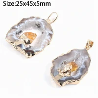 natural stone pendant agates citrines necklace pendants charms for jewelry making diy necklaces accessories women healing gifts