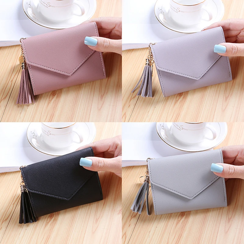 1 шт. Женский кошелек с кисточками в форме конверта|Женские кошельки| |