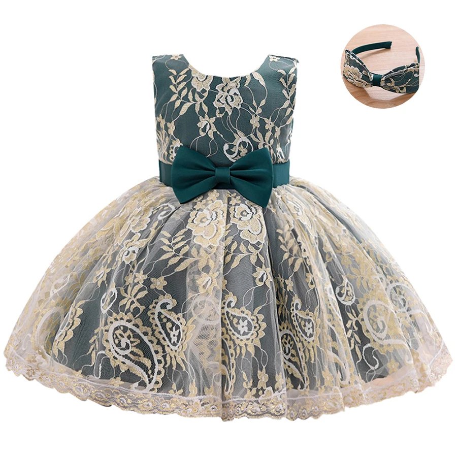 Vestido Neonatal Summer Baby Girl Dress 0-3Years Girls Birthday Dresses flower party princess dress clothes |