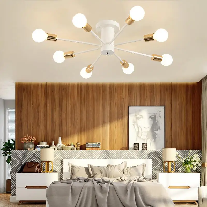 Современные потолочные светильники простой американский ресторан