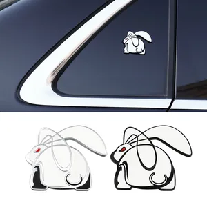 Металлический беговый 3d-значок в виде зайца для VW Jetta a6 a7 Polo 8 Golf 4 7 Passt, универсальные автомобильные аксессуары
