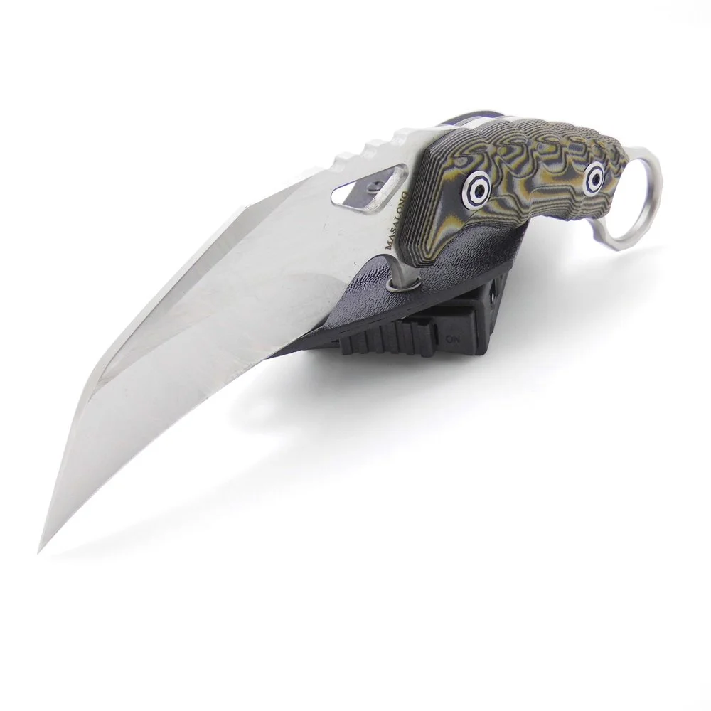 Тактический керамбит MASALONG боевой нож из стали для самообороны кемпинга охоты