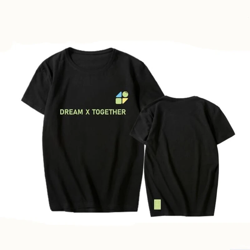 2020 TXT FANLIVE DREAM X TOGETHER футболка унисекс с коротким рукавом kpop летняя Повседневная