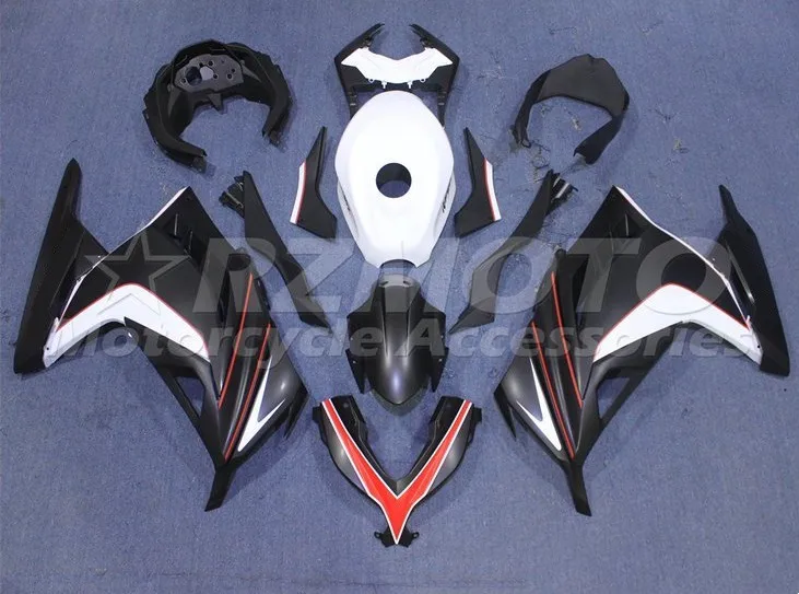 

New ABS Motorcycle whole Fairings Kit Fit for kawasaki Ninja300 EX300 13 14 15 16 17 18 Bodywork set + Tank cover black white