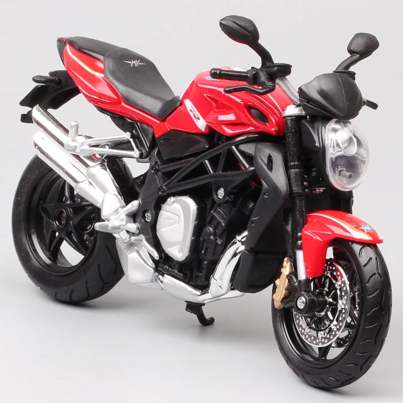 Детские 1:12 в масштабе MV Agusta F4 Brutale 1090 RR R Diecasts& Toy Vehicles модель мотоцикла Коллекционная для миниатюрных
