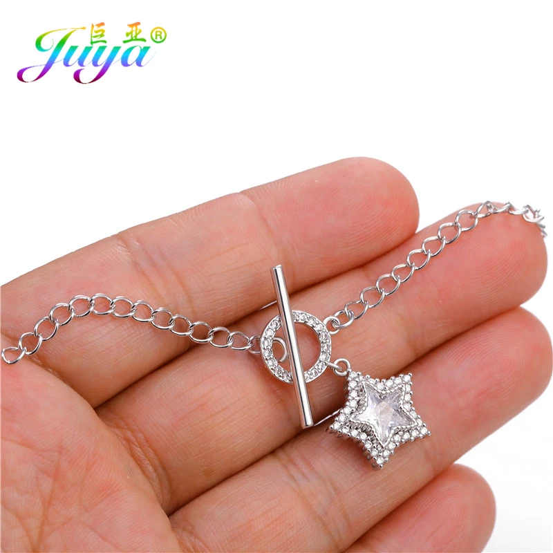 Застежка карабин для браслетов и ожерелий из натуральных камней|Ювелирная