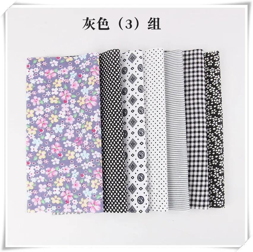 50 шт. хлопчатобумажная ткань сделай сам ручной работы в стиле пэчворк серая для