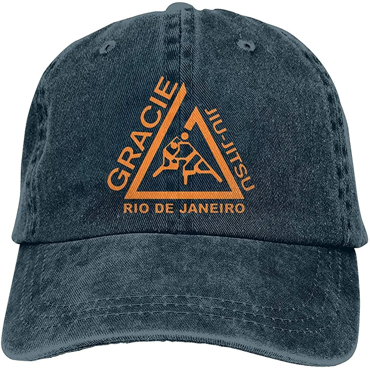 

DianaLHodge Unisex Gracie Jiu Jitsu Casquette Trend Denim Cowboy Hat Black