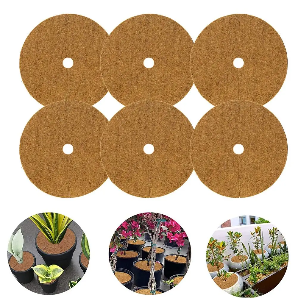 NEW Coconut Mulch Cover Mulch Disc Plant Cover Coir Mat For Gardening Mulch Disks Frost Protect Cold Protect Winter Mulching