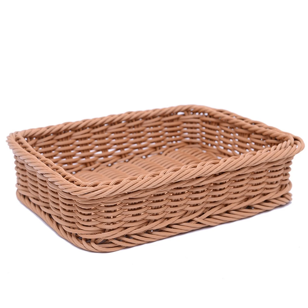 Корзина из ротанга для фруктов в супермаркете лоток хранения овощей разделитель