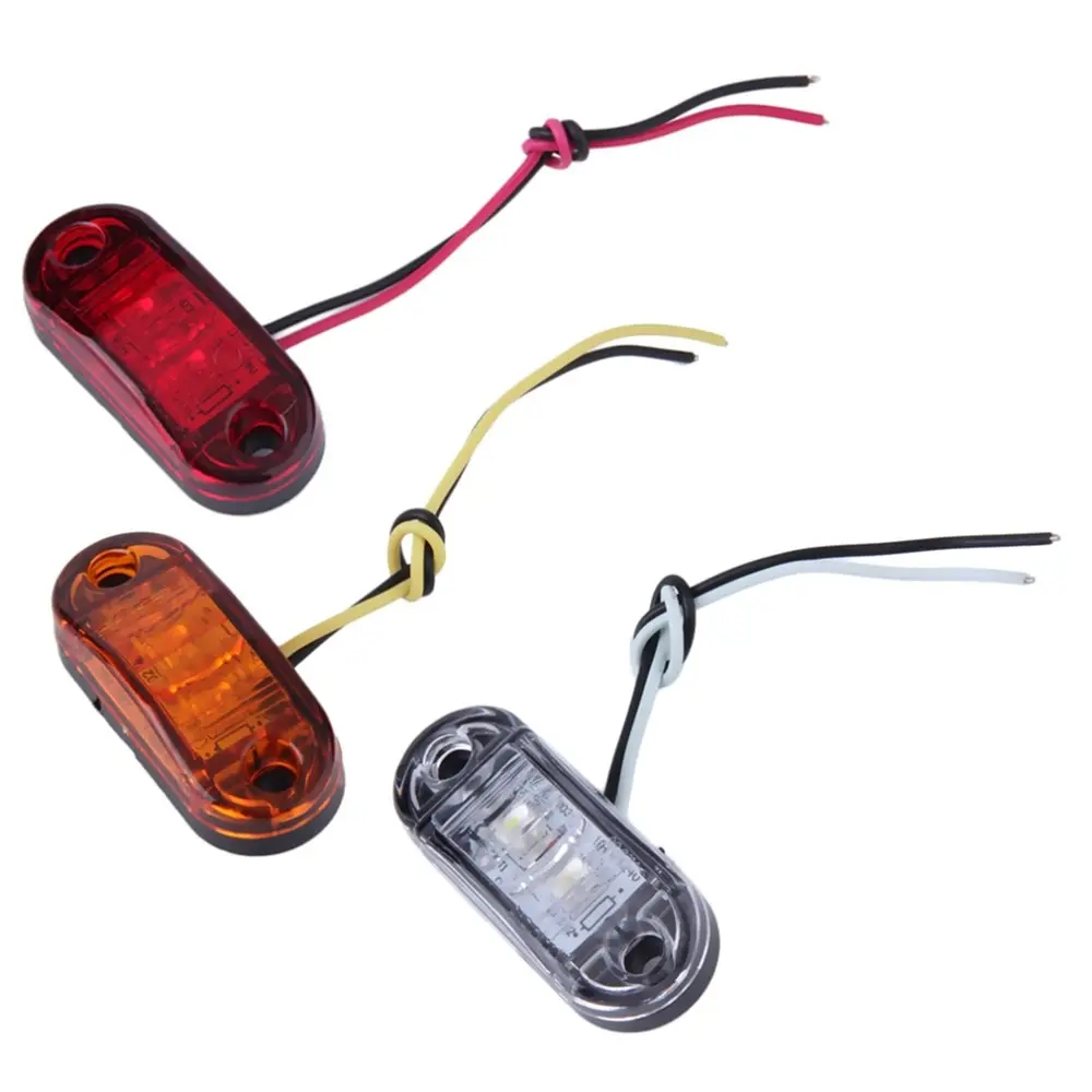 

12V-24V 1pcs LED Side Marker Blinker Trailer Side Lights Clearance Lamp Bulb For Car Truck Trailers