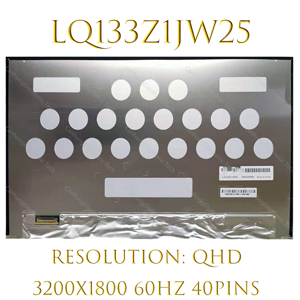 LQ133Z1JW25 13, 3  EDP 40PIN 60  QHD 3200X180 0 -  ,   