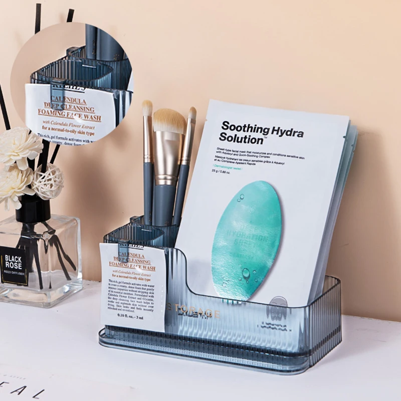 

Женская коробка для хранения, пластиковый контейнер, настольные аксессуары, органайзер для хранения ювелирных изделий в ванной комнате, ор...