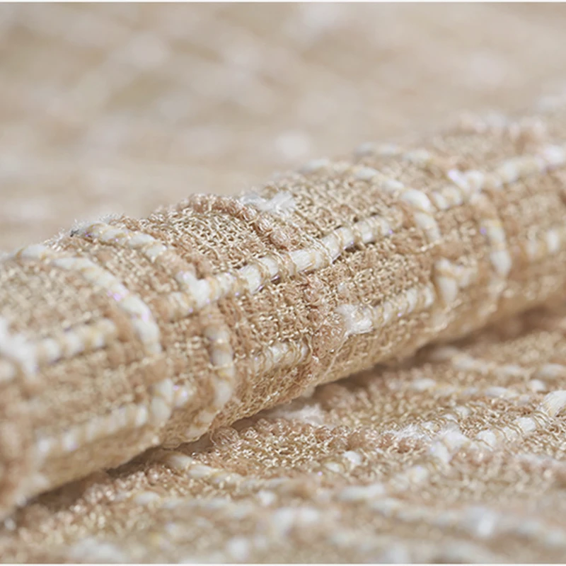 2019 Лен шерстяное твидовое плетение мягкая ткань для пальто рождественские ткани