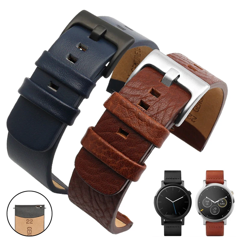 

For Samsung gear S2 S3 S4 wristwatband soft Genuine leather Strap with stainless steel buckle 20mm 22mm Quick release straps