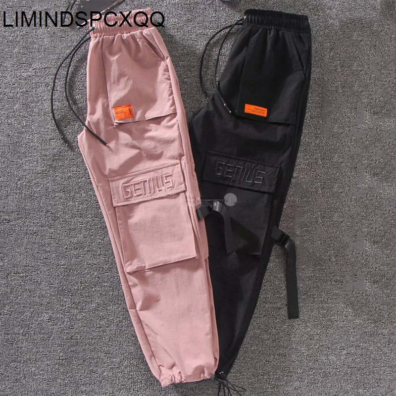 

Женские брюки-карго с вышивкой, осенние свободные брюки с большими карманами и высокой талией, 2023