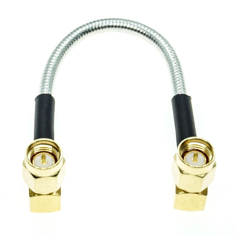 SMA Male Right Angle to SMA Male RA 90 Degree Plug connector RG402 RG-402 Semi Flexible Coaxial Cable 0.141" 50ohm