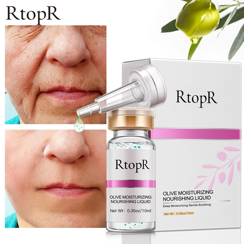 

RtopR Hyaluronic Acid Olive Whitening Anti-Aging Face Serum Facial Treatment Pore Shrinkage Moisturizing Essence Oil Control