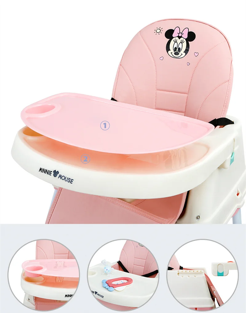 Koop Disney Draagbare Kinderstoel Verstelbare Hoge Stoel Voor Kinderen Voeden Baby Hoge Voeden Chair Booster Seat Voor Stoelen