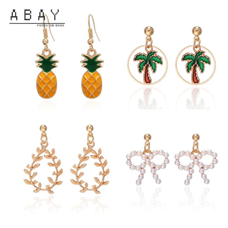 

S925 Silver Needle Bowknot Pearl Earring New Hot Selling Women Sweet Plant Temperament Unique Design Sense Earrings Fashion