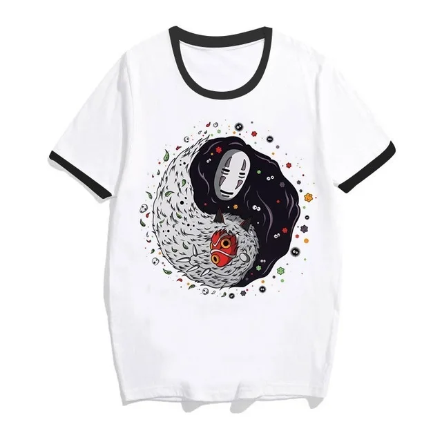 l Totoro Spirit Out Футболка Женская Студия Ghibli femme японский аниме мультфильм футболка Miyazaki Hayao одежда женская kawaii - Цвет: l