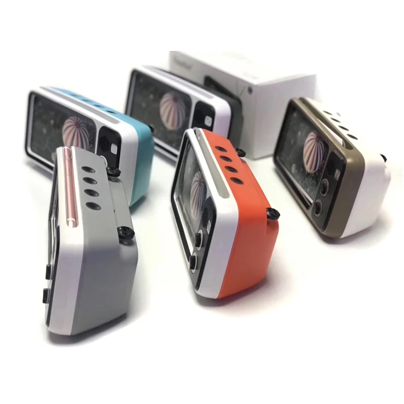

1pc Wireless Speaker Mobile Phone Stand USB Rechargeable With Voice Prompt/Call Function/Radio For Smartphone Speaker Holder