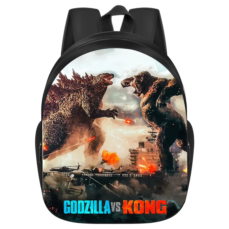 Детская школьная сумка Godzilla Vs. King Kong мультяшный рюкзак для книг с 3d принтом