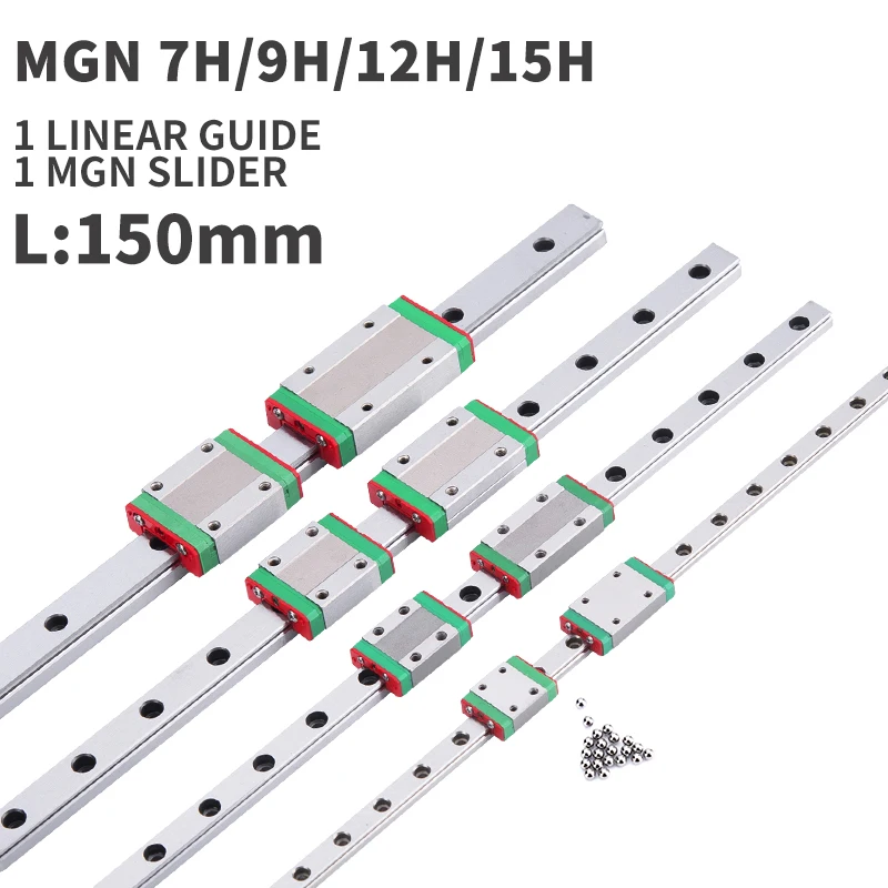 3D принтер MGN7H MGN12H MGN15H MGN9H 150 мм миниатюрная линейная направляющая 1 шт. MGN + длинный
