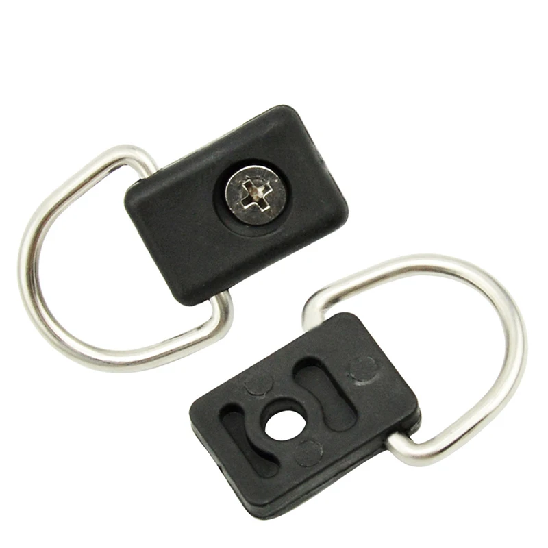 

2Pcs Black Canoe Kayak D Ring Outfitting Fishing Rigging Bungee Kit Accessory Rowing Boats Accessory
