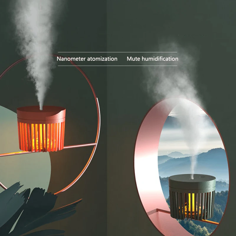 

300ml Desktop Humidifier USB Ultrasonic Aroma Diffuser Cool Mist Maker Air Humidifier Purifier with Romantic Light Humidificador