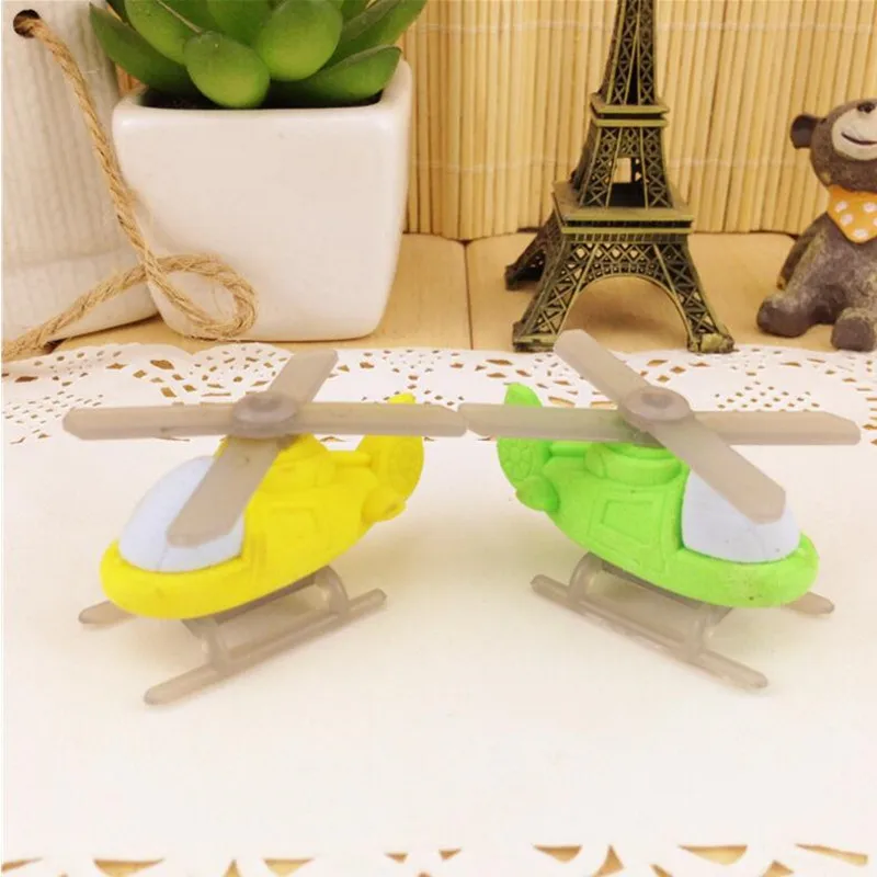 36 шт./лот Новинка Вертолет дизайнерский ластик подарок для студентов приз