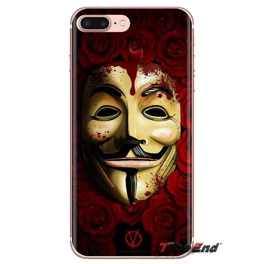 For Huawei P Smart Y6 P8 P9 P10 Plus Nova P20 Lite Pro Mini 2017 SLA-L02 SLA-L22 2i Cell Phone Cover Guy Fawkes Anonymous Mask V |
