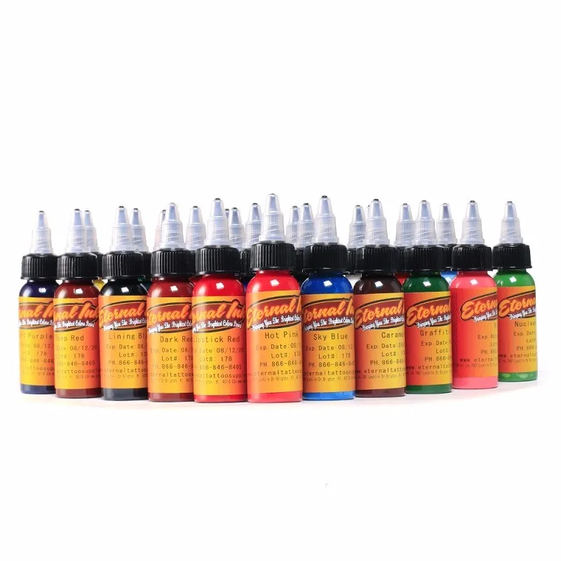 30ml/ Bottle Tattoo Ink Set Microblading Permanent Makeup Tattoo Pigment 14PCS Cosmetic Tattoo Paint Eyebrow Eyeliner Lip Body